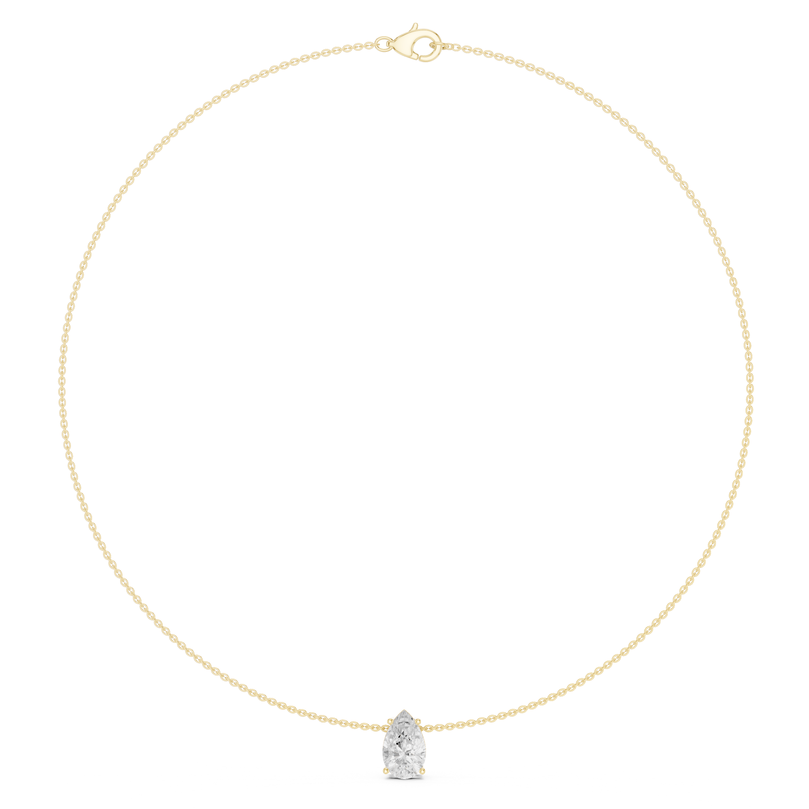 The Majestic 3.07-Carat Teardrop Solitaire Pendant
