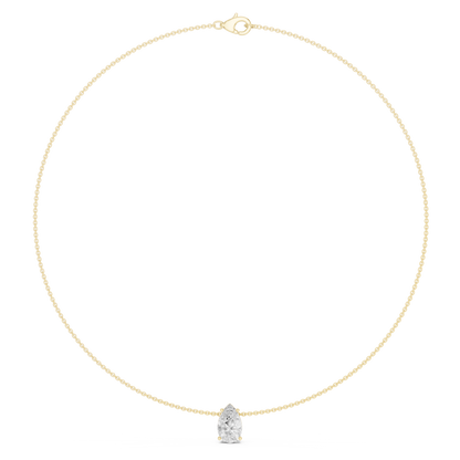 The Majestic 3.07-Carat Teardrop Solitaire Pendant