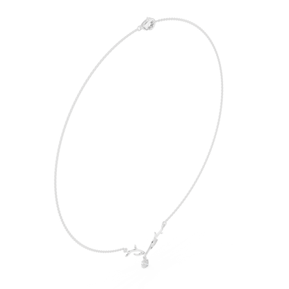 The Woodland Stag Solitaire Diamond Necklace
