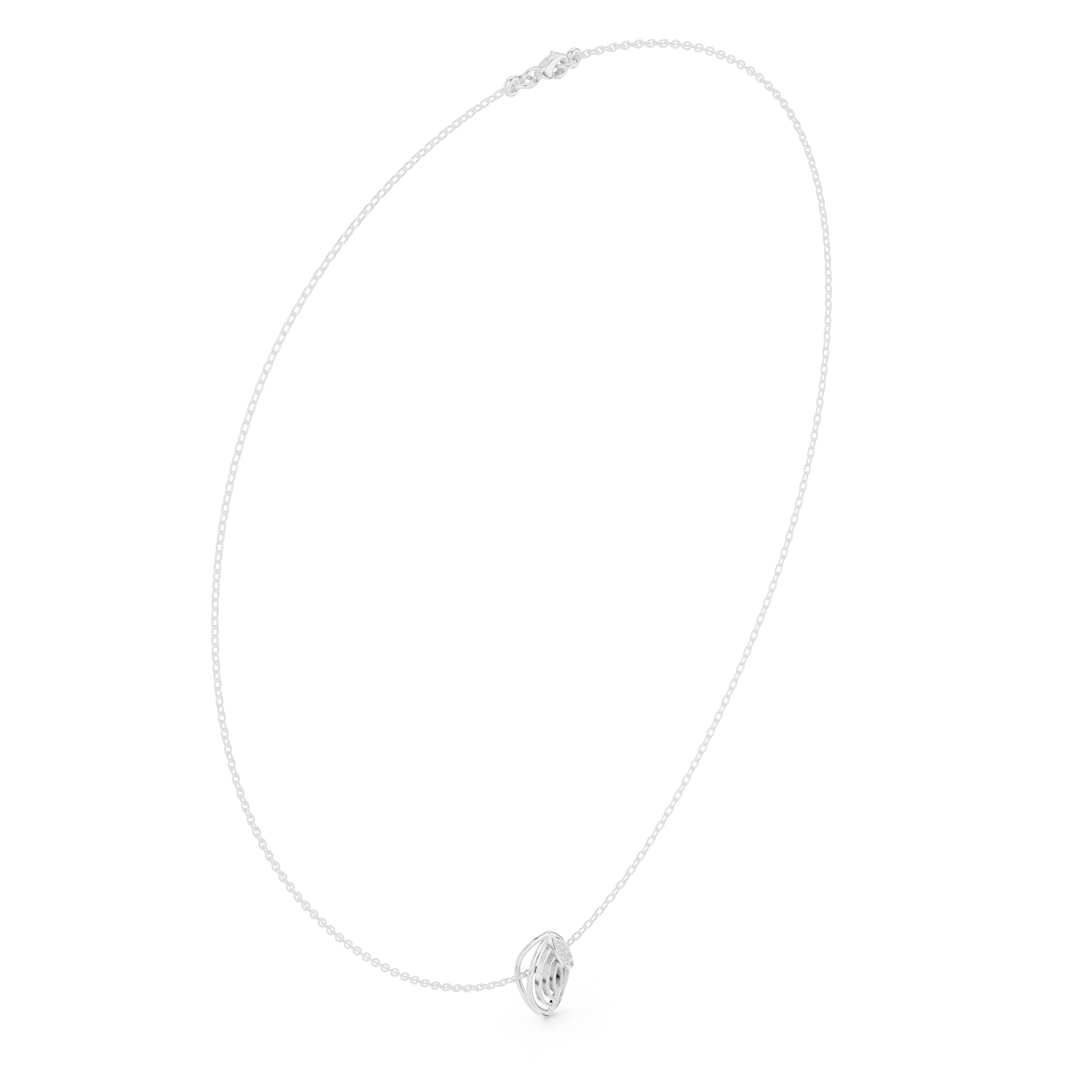 The Sovereign Petite Filigree Leaf Pendant