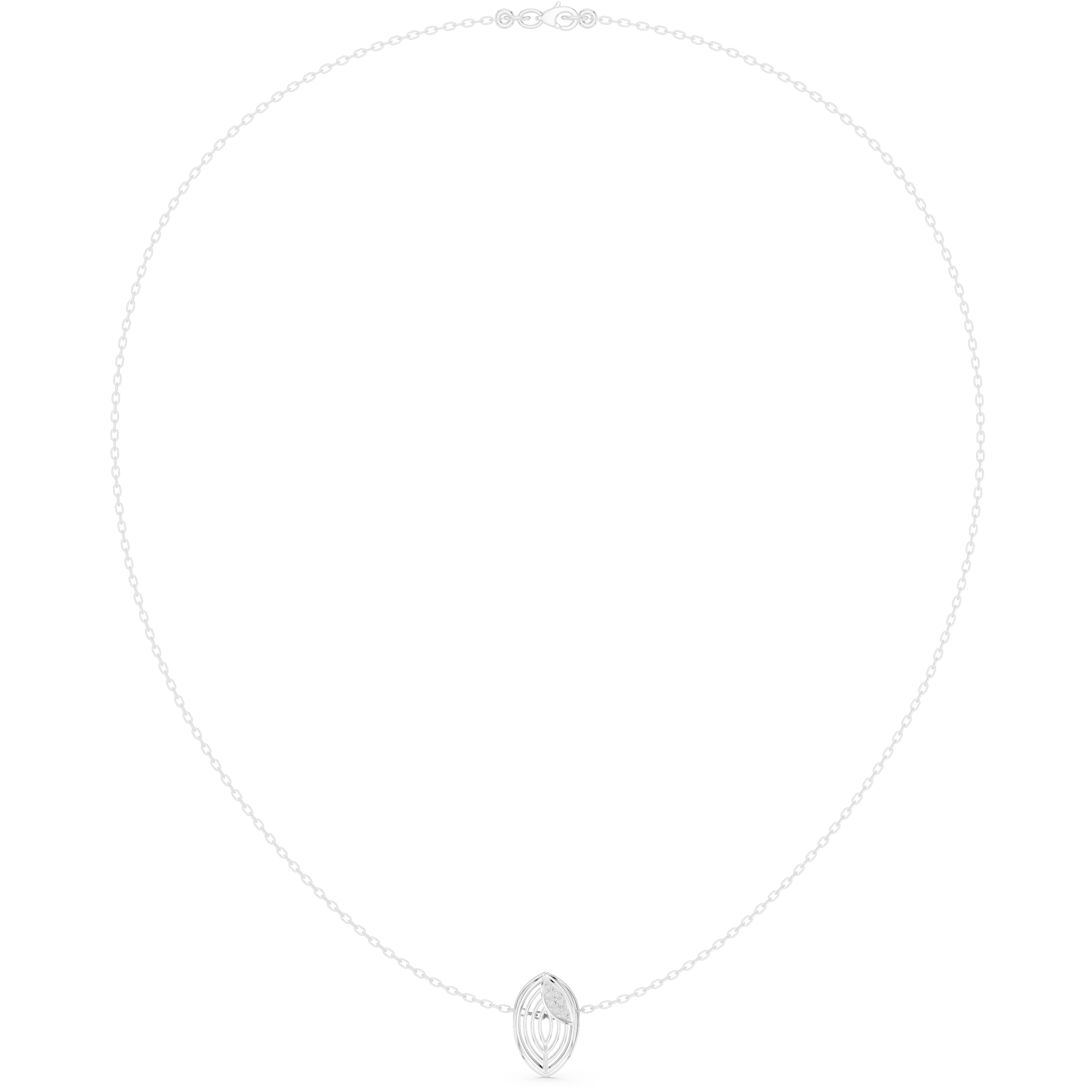 The Sovereign Petite Filigree Leaf Pendant