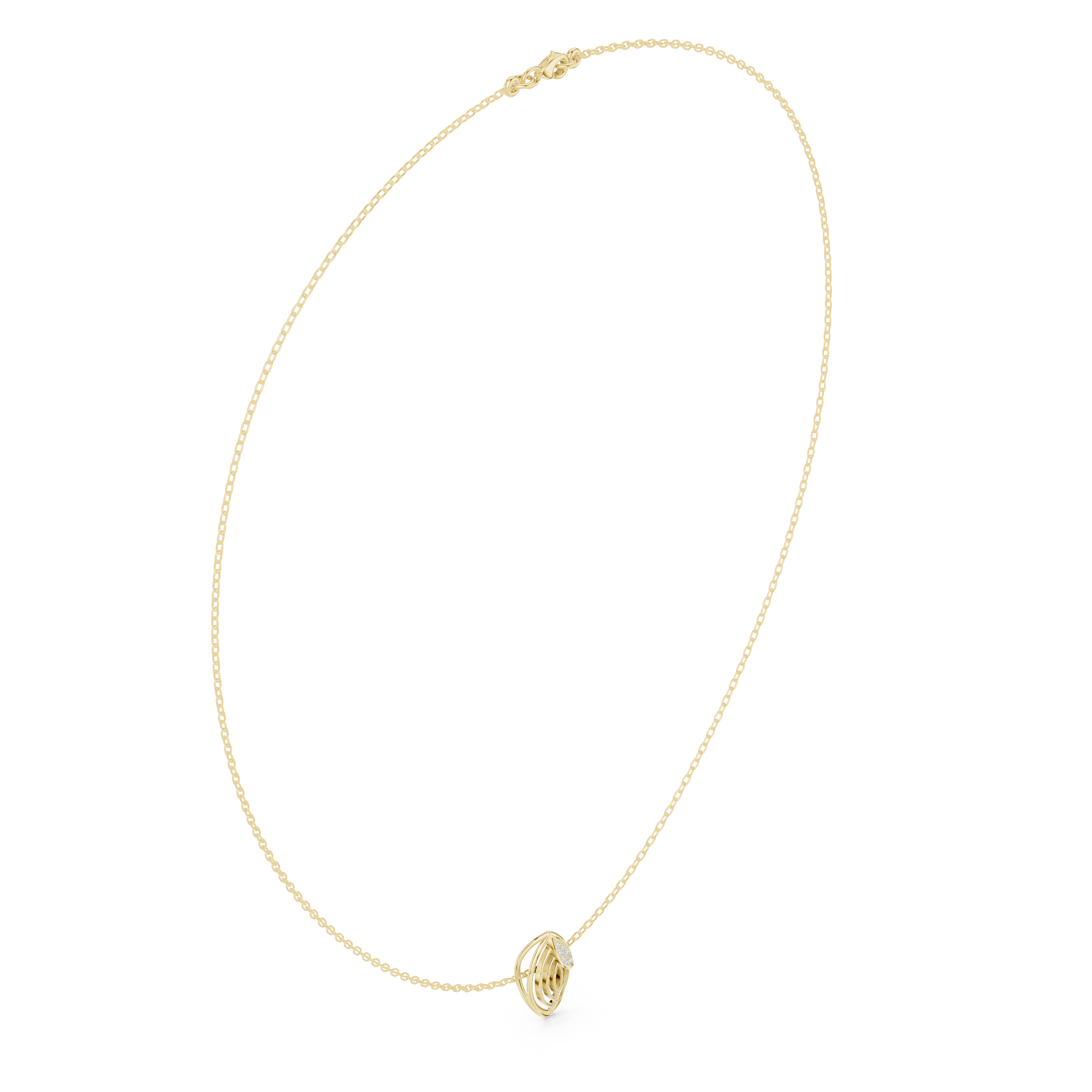The Sovereign Petite Filigree Leaf Pendant