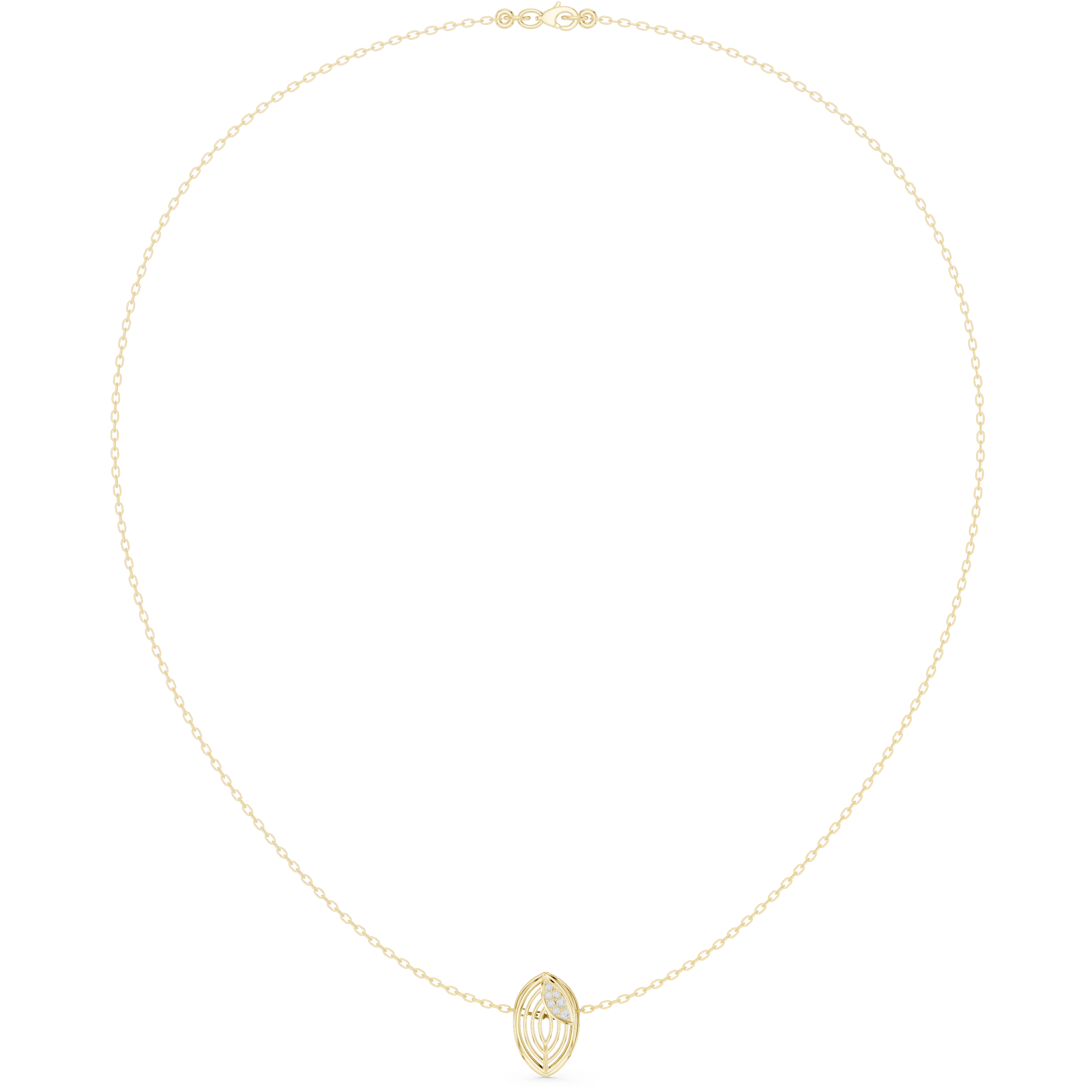 The Sovereign Petite Filigree Leaf Pendant