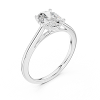 Solitaire Oval Cut Engagement Ring