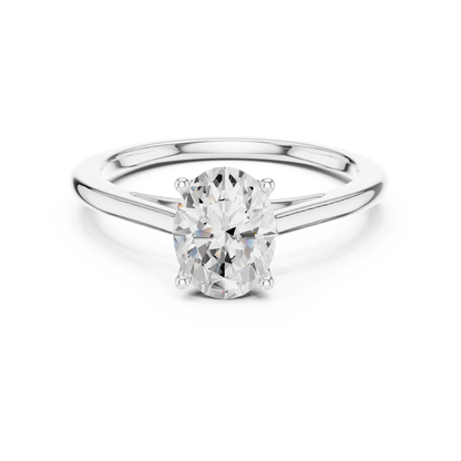 Solitaire Oval Cut Engagement Ring