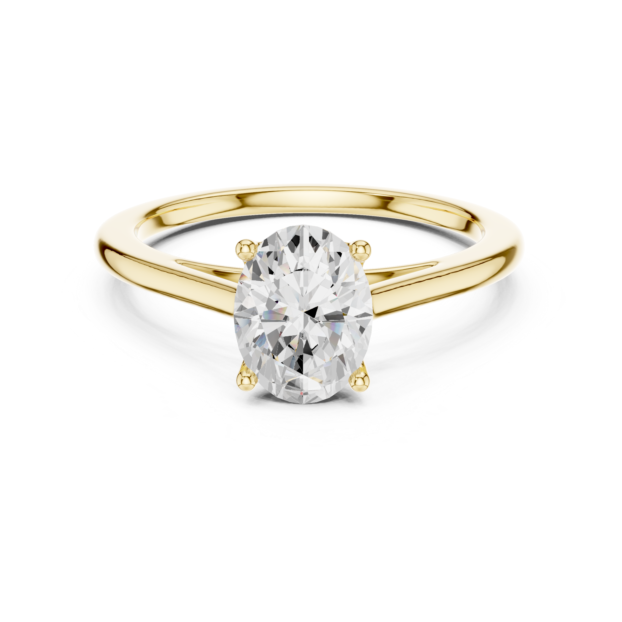 Solitaire Oval Cut Engagement Ring