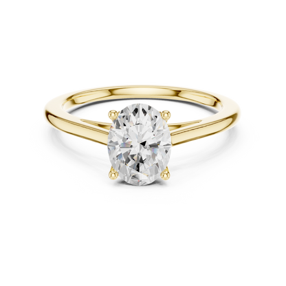 Solitaire Oval Cut Engagement Ring