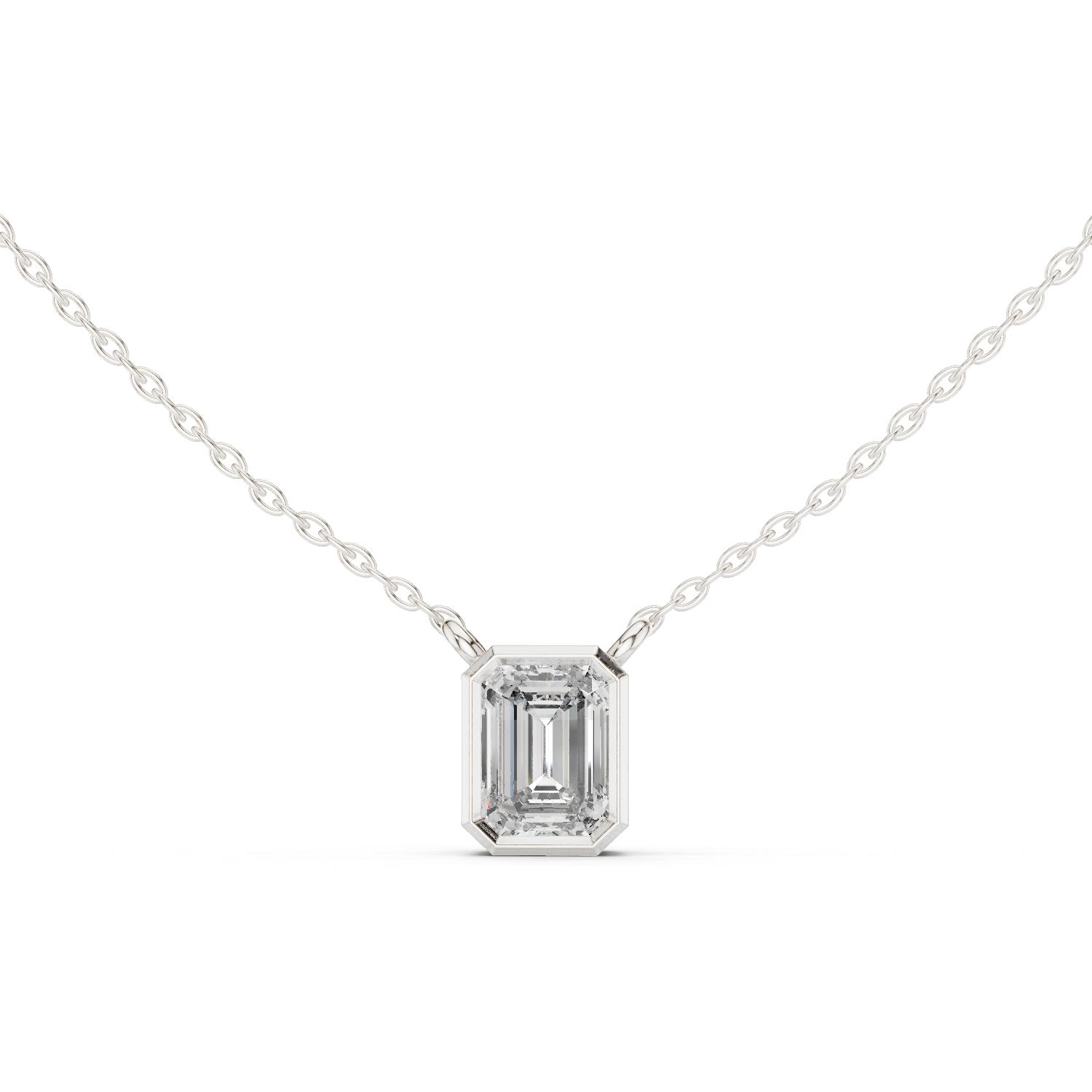 The Verity Emerald Bezel Pendant