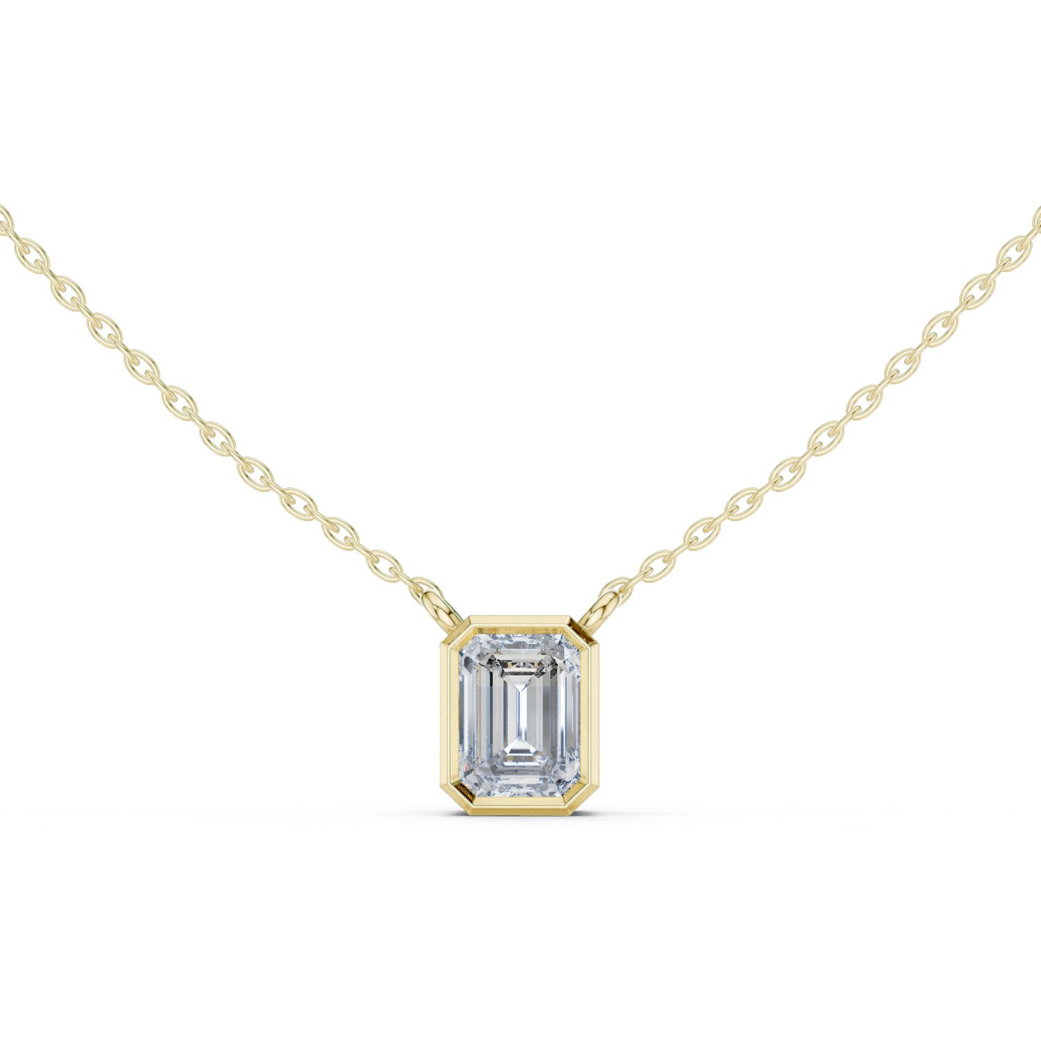 The Verity Emerald Bezel Pendant