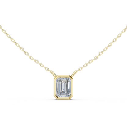 The Verity Emerald Bezel Pendant