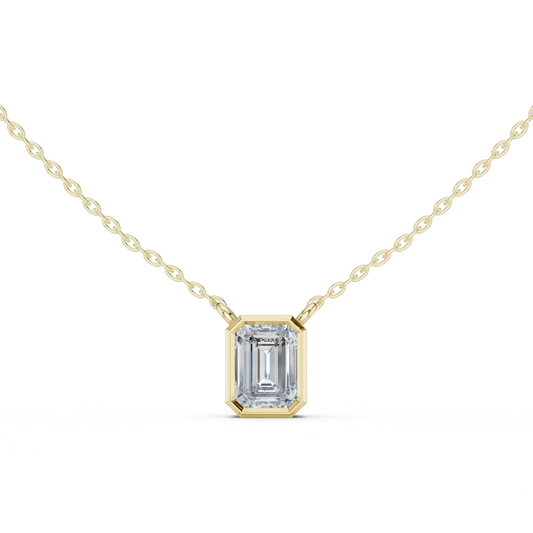 The Verity Emerald Bezel Pendant