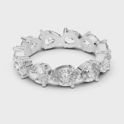 Pear Cut Eternity Ring