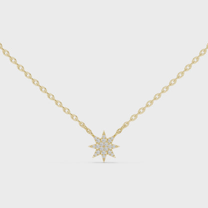 Starburst Diamond Pendant