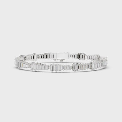Graduated Tapered Baguette Tennis Bracelet