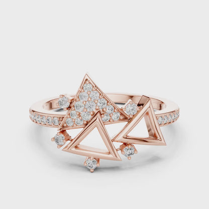 Geometric Triangular Diamond Cluster Statement Ring