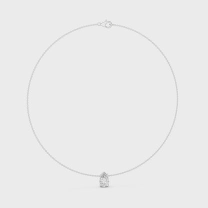 The Majestic 3.07-Carat Teardrop Solitaire Pendant