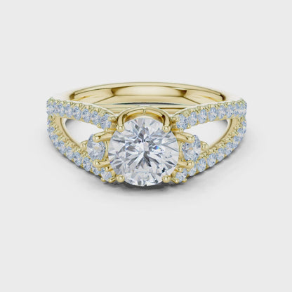 The Sovereign Halo Pavilion Diamond Ring