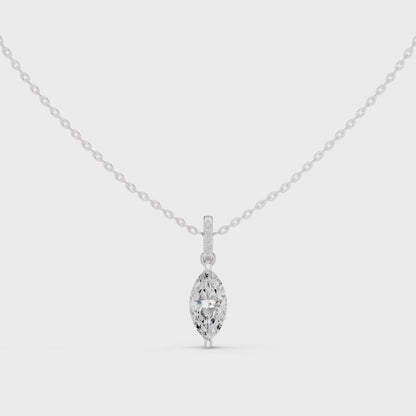 Marquise Pavé-Bail Diamond Pendant