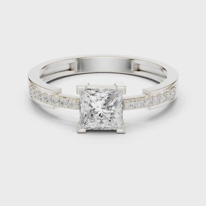 Princess Cut Solitaire Engagement Ring