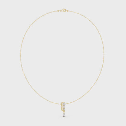 The Cresting Pear Drop Geometric Pendant