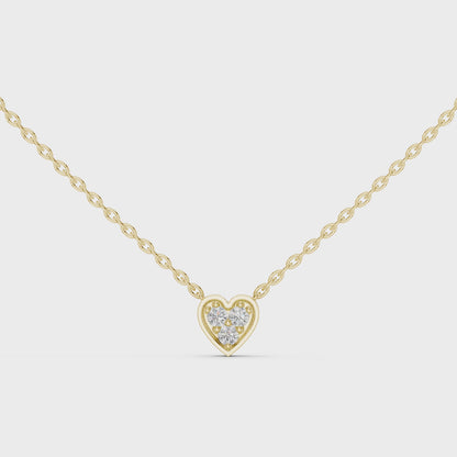 Trio Diamond Heart Pendant
