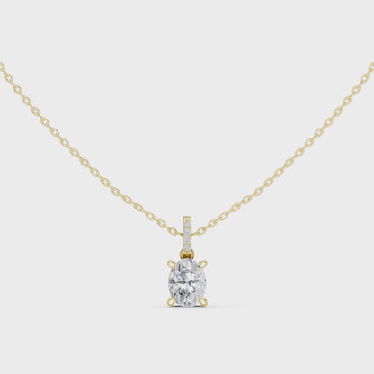 Oval Architectural Gallery Drop Pendant