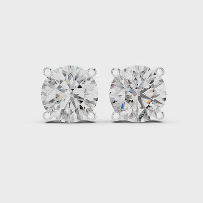 Classic Four-Prong Stud Earrings