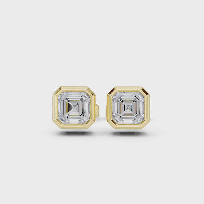 The Architectural Asscher Bezel Pendant Set